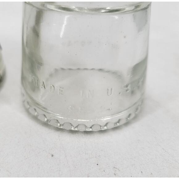 Lot of 2 - Hemingray 9 and Maydwell 42 Clear Glass Telegraph Insulators VINTAGE - Picture 8 of 8